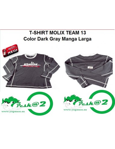 Molix T-Shirt  Team 13 Manga Larga col. Dark Gray L