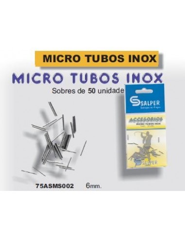 Micro tubos inox 0,50mm (long 6mm 50 und)