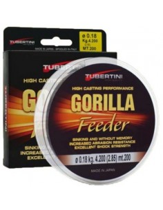 hilo gorilla feeder 200 mt diametro 0.22mm resistencia 5.760 kg.