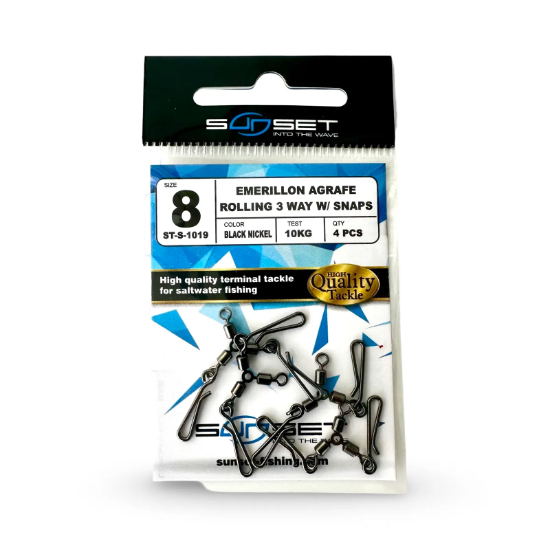 Emerillon Agrafe Rolling 3 Vias con Grapa Sunset