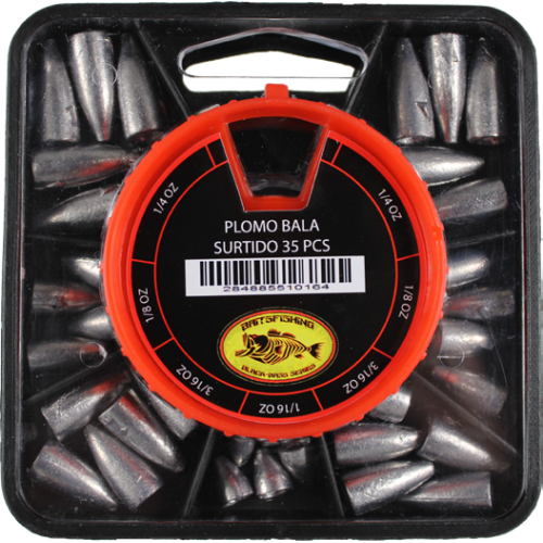 Surtido Plomo de Bala 35 Pcs Bait Fishing
